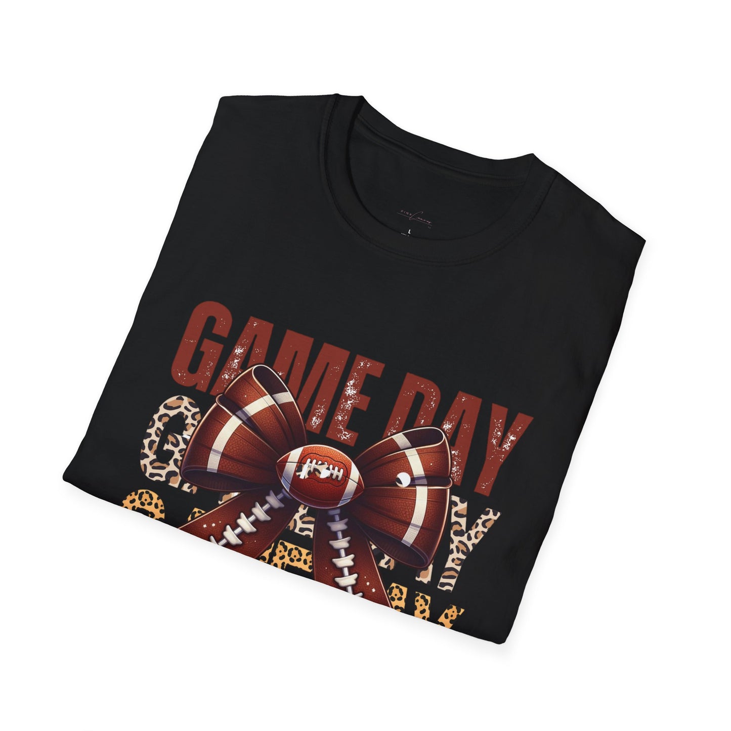 Football & Bows Cheetah Print T-Shirt