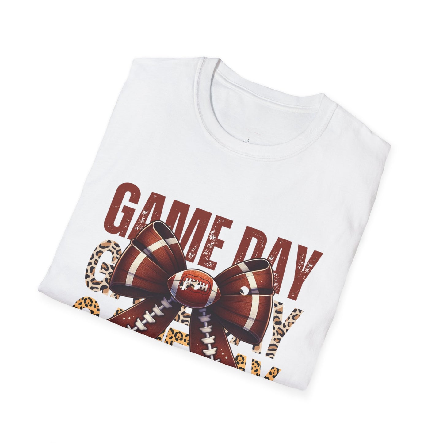 Football & Bows Cheetah Print T-Shirt