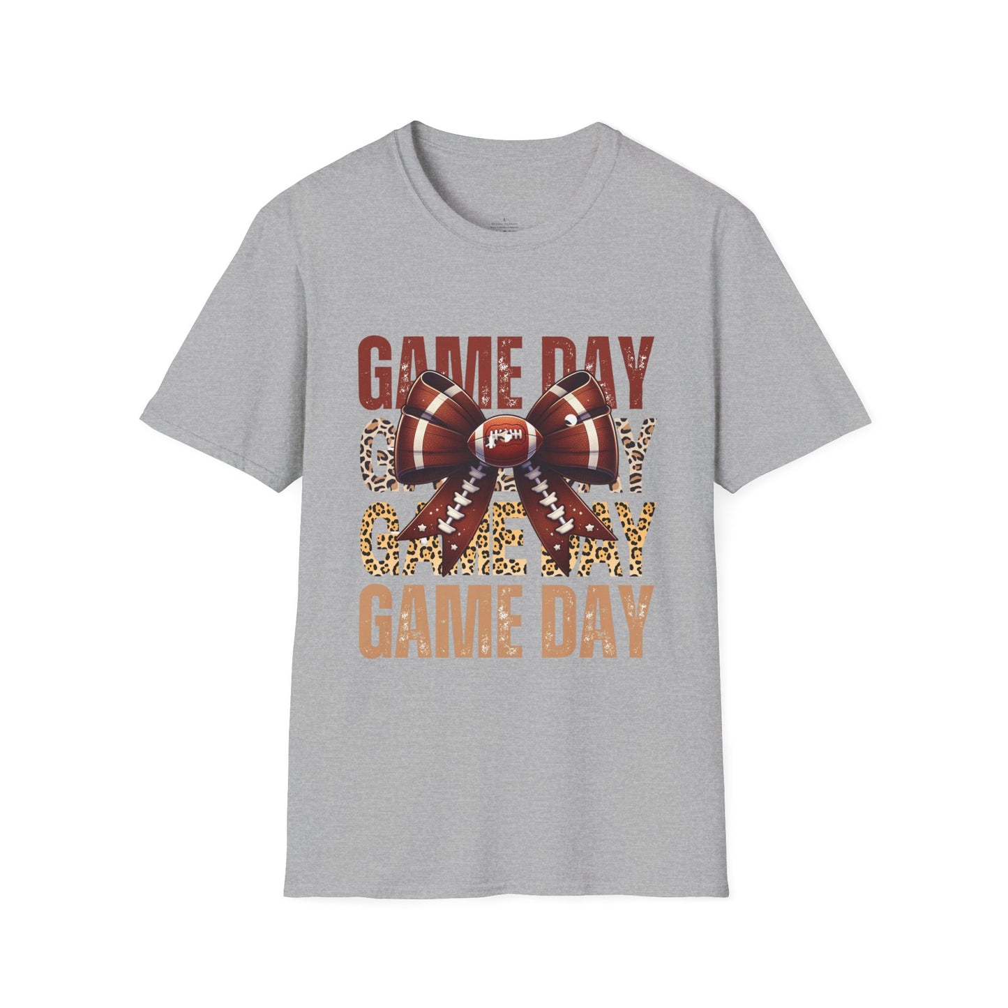 Football & Bows Cheetah Print T-Shirt