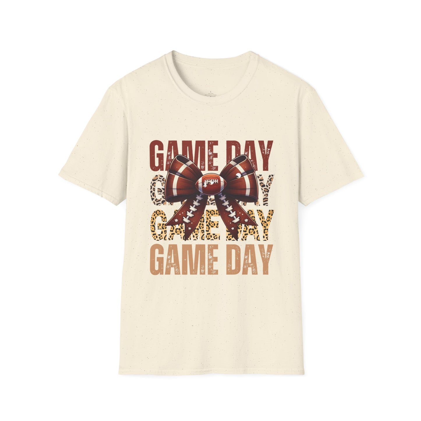 Football & Bows Cheetah Print T-Shirt