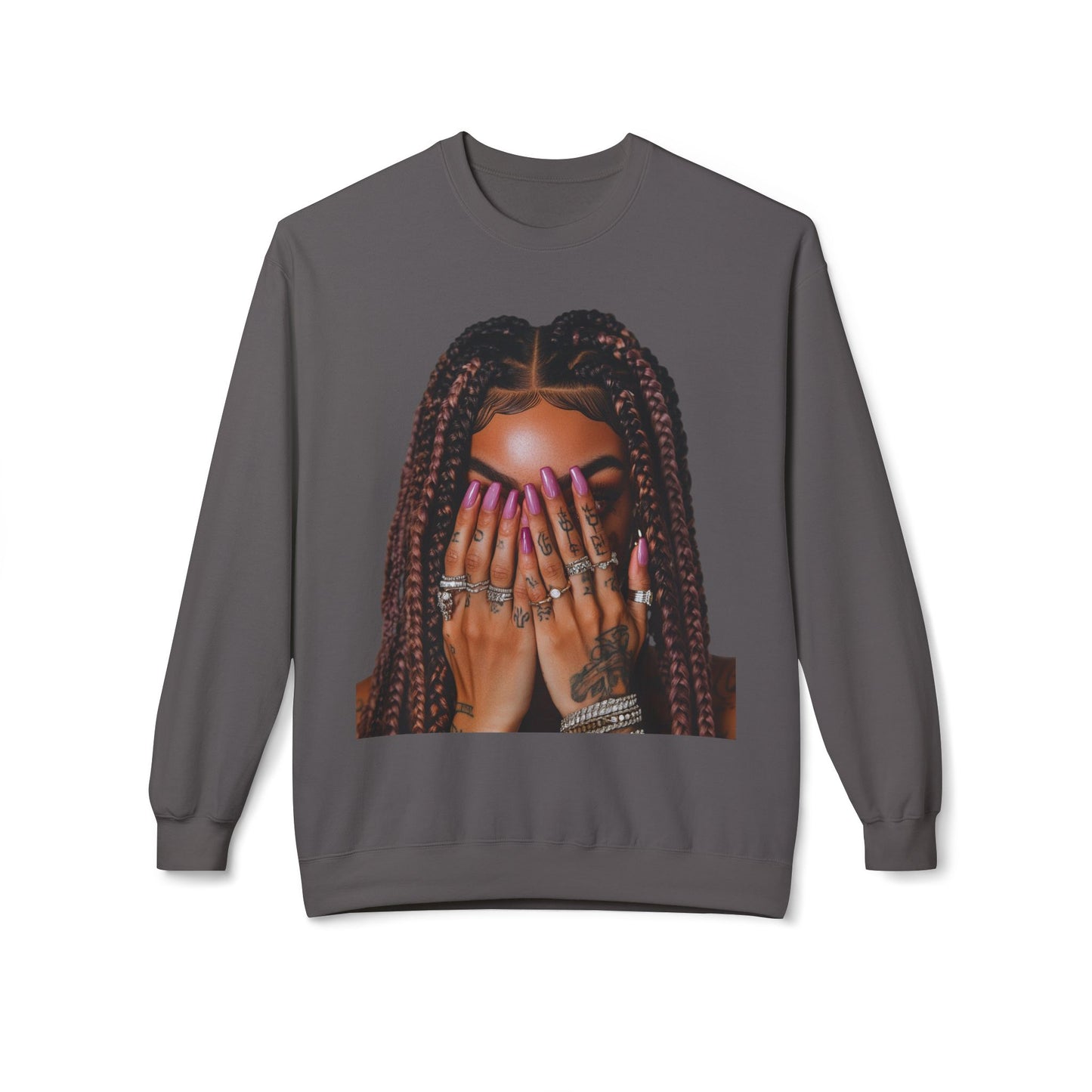 Unisex Black Girl Braids Sweatshirt